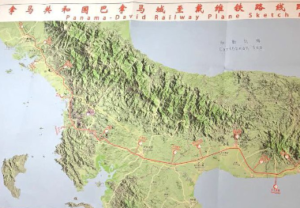 Mapa trazado propuesto tren Panamá